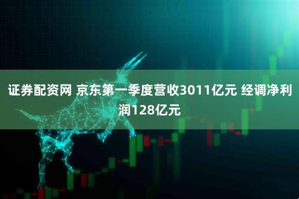 证券配资网 京东第一季度营收3011亿元 经调净利润128亿元