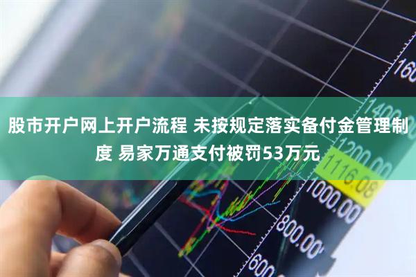 股市开户网上开户流程 未按规定落实备付金管理制度 易家万通支付被罚53万元